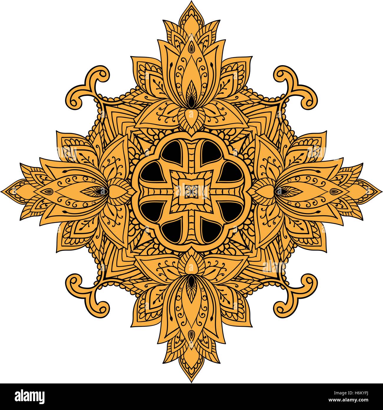 Elegante Ornamente Spitze Mandala. Alte dekorative Ornament-Muster. Handgezeichnete Islam, Arabisch, Indisch, Osmanischen Motiven, Spitze pend Stock Vektor