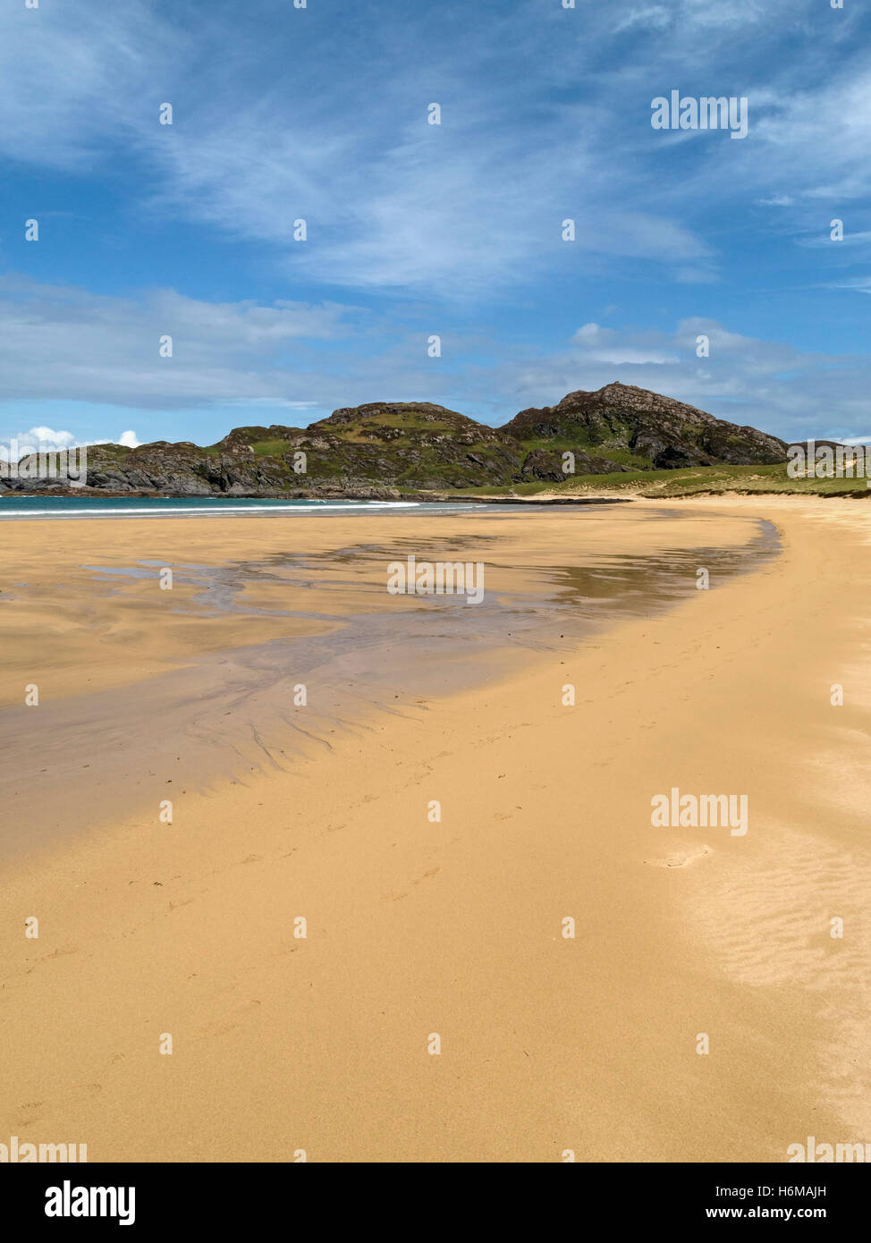 Kiloran Bay Sandstrand, Hebridean Insel Colonsay, Schottland, Großbritannien. Stockfoto