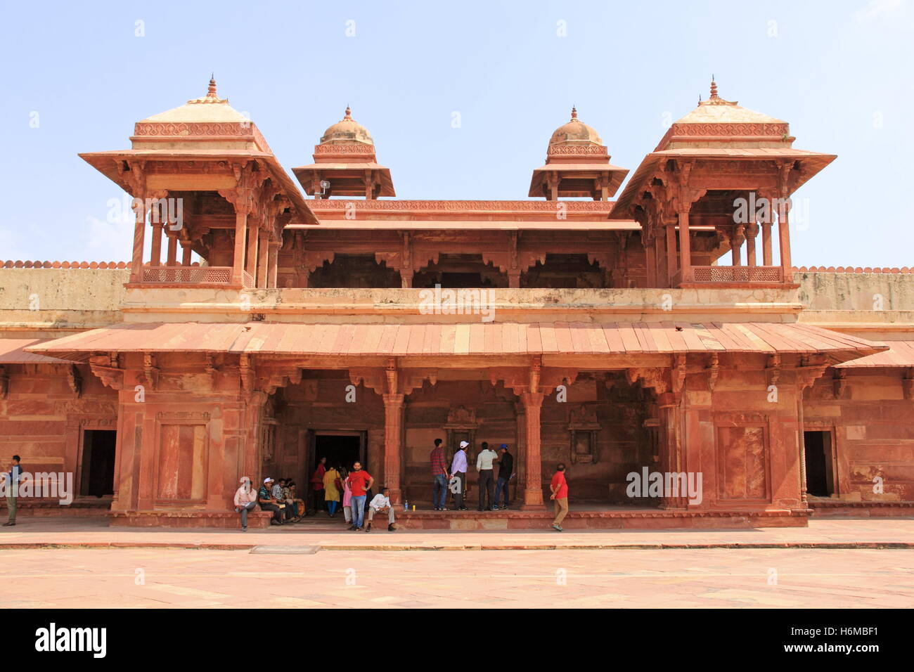 Jodha Bai Palast, Fatehpur Sikri, Agra, Uttar Pradesh, Indien, indischer Subkontinent, Südasien Stockfoto