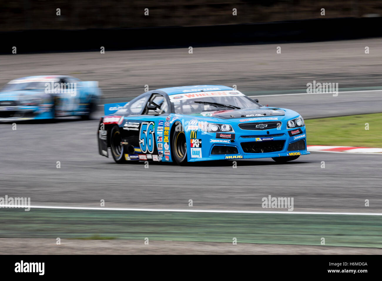 Adria, Rovigo, Italien - 17. September 2016: Caal Racing teamorientiert, Rocca Nicolo, beim Rennen in der Nascar Whelen Euroserie Stockfoto