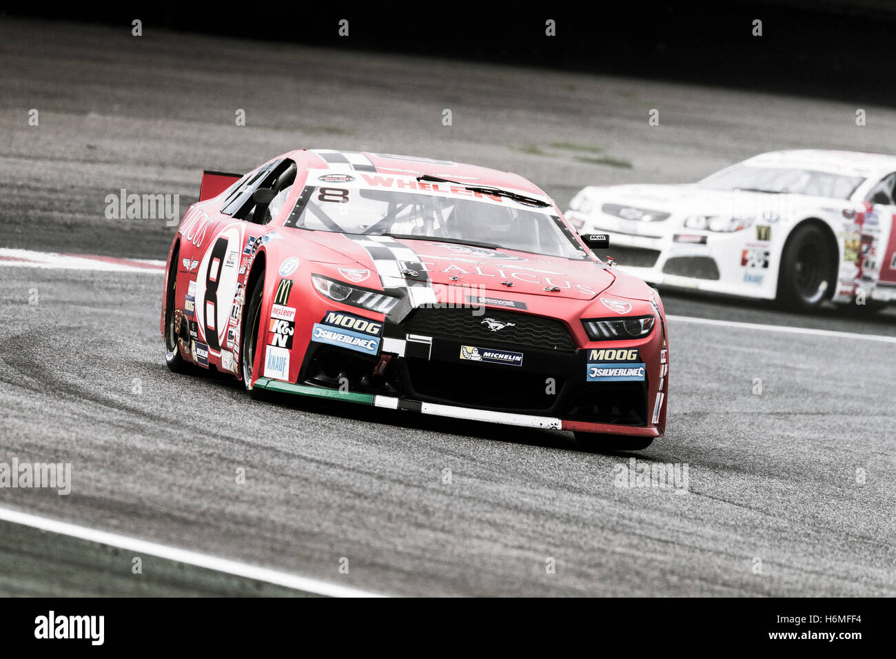 Adria, Rovigo, Italien - 17. September 2016: Vict Motorsport teamorientiert, Caso Dario, beim Rennen in der Nascar Whelen Euro Serie Stockfoto