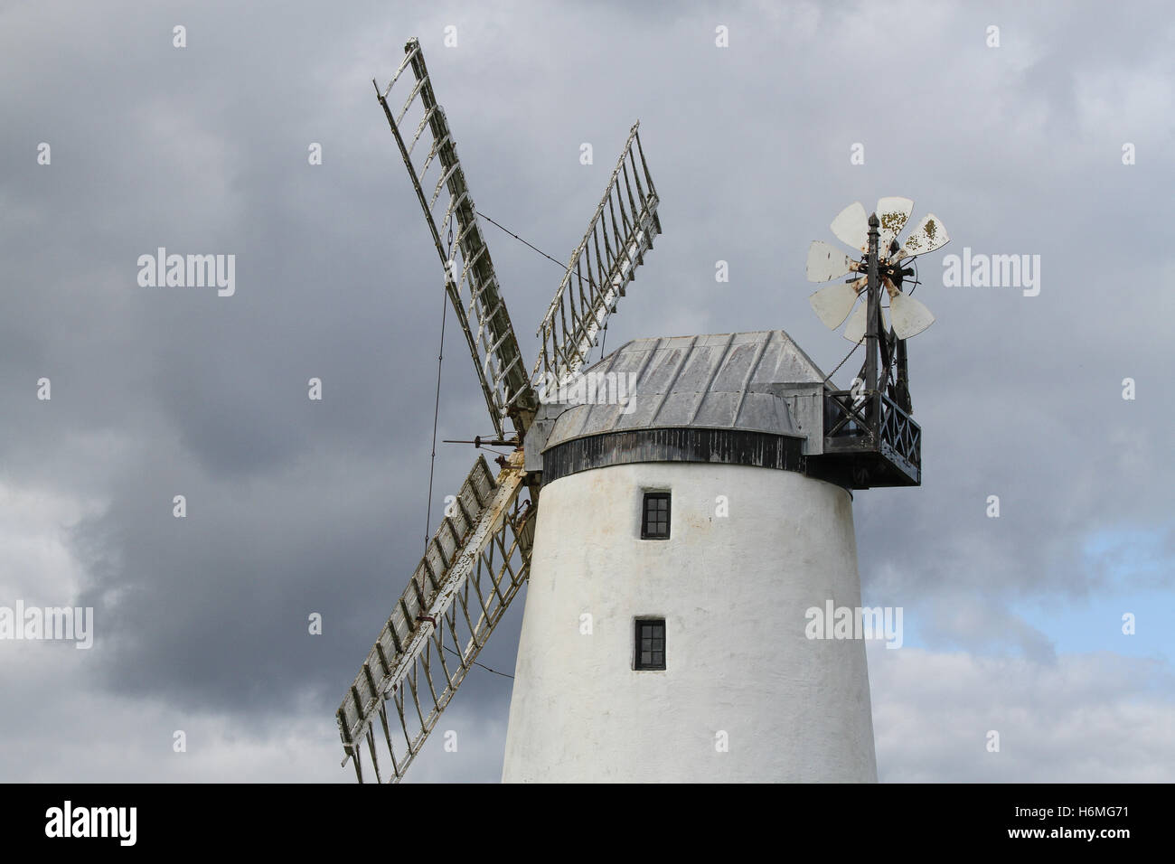 Ballycopeland Windmühle in der Nähe von Millisle, County Down, Nordirland. Stockfoto