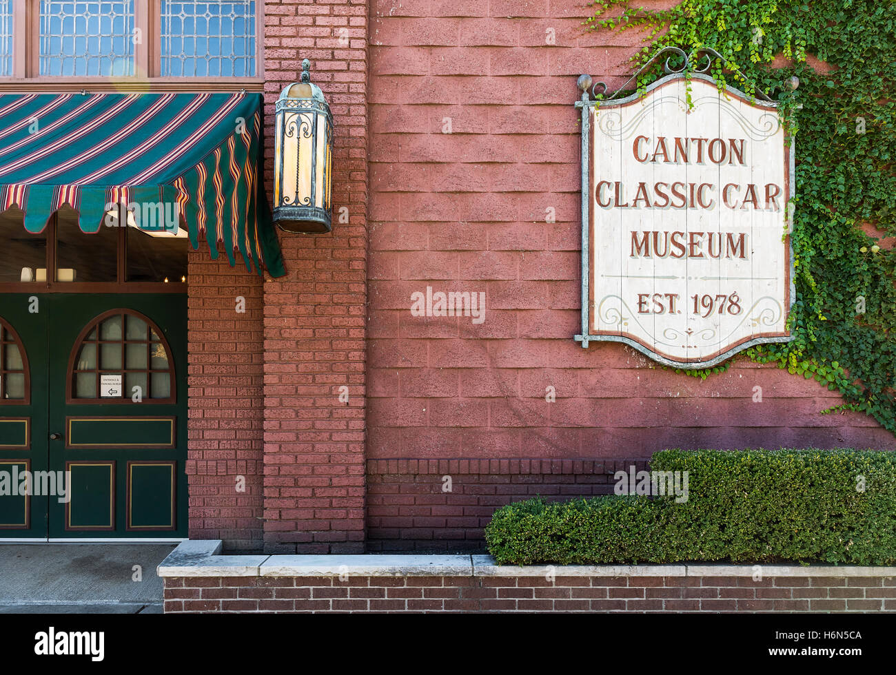 Oldtimer-Museum in Canton, Ohio, USA. Stockfoto