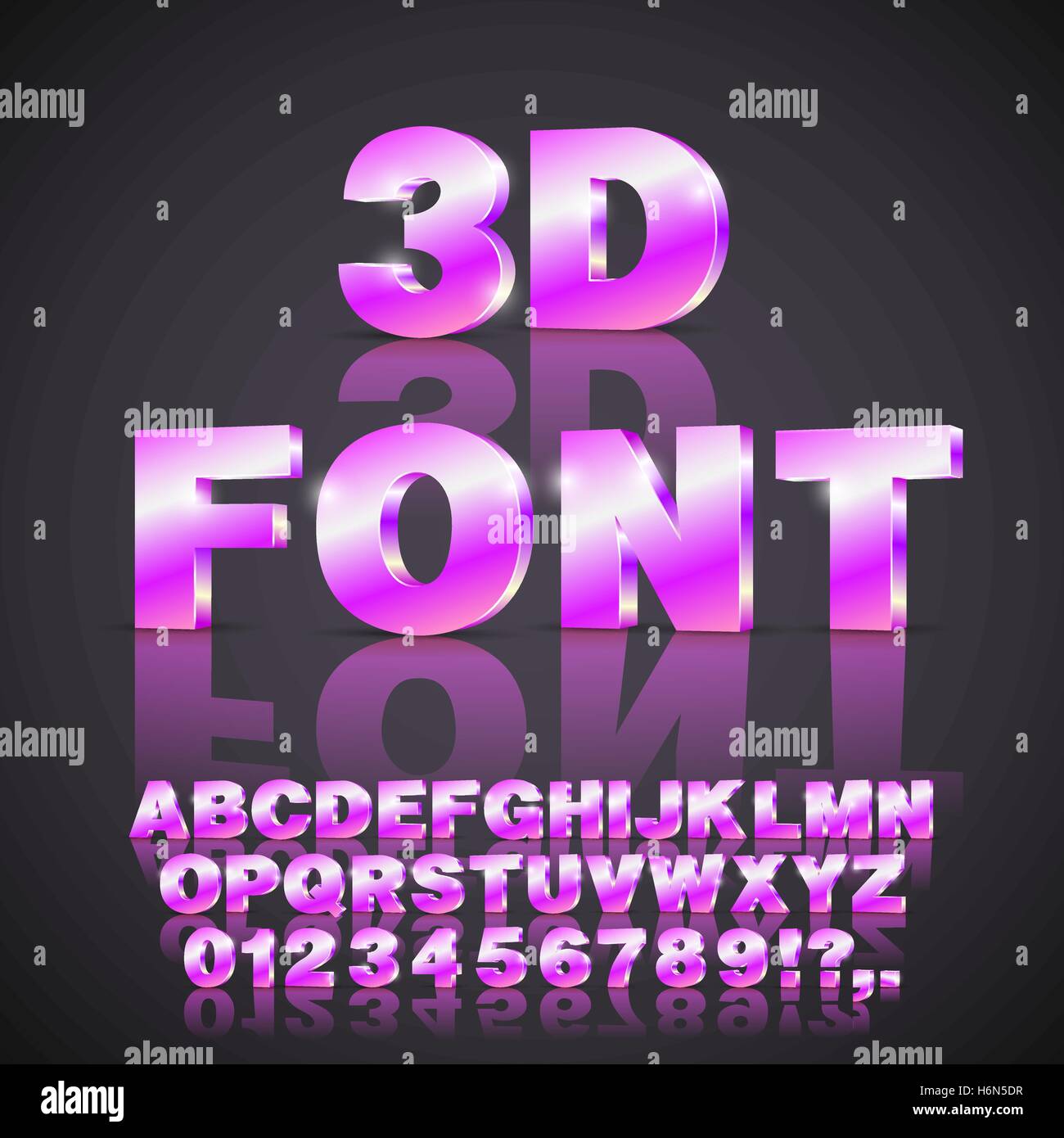 Alphabet Vektorschrift Stock Vektor