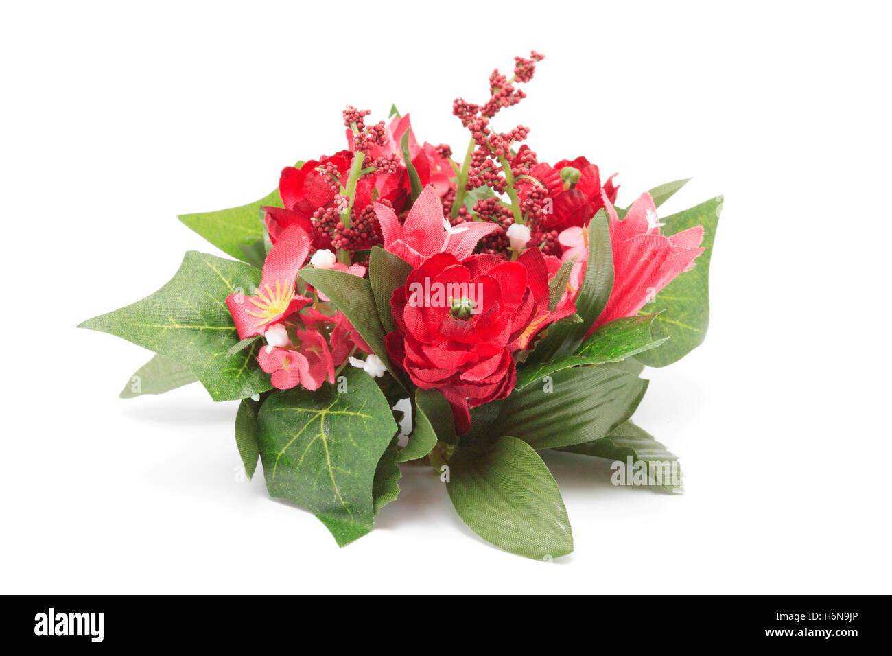 künstliche Blumen Dekoration Stockfoto