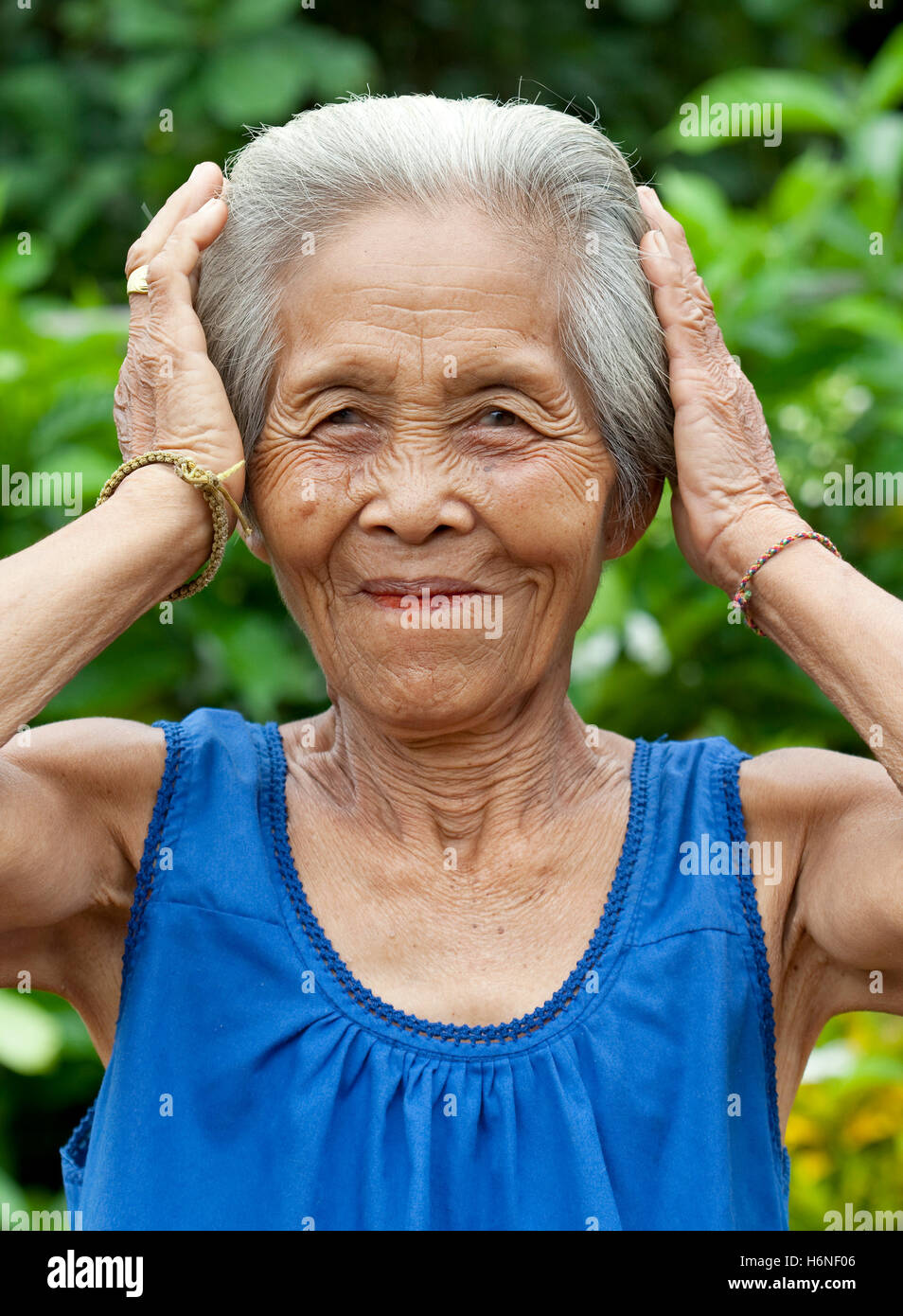 Porträt Frau Asien Stockfoto