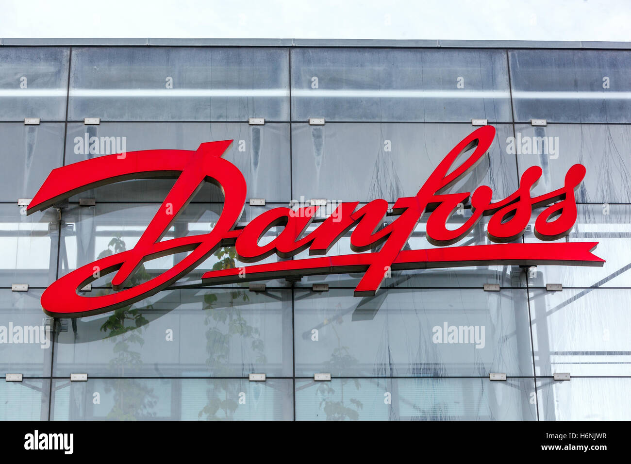 Danfoss, Logo, Schilder, Prag, Tschechische Republik Stockfoto