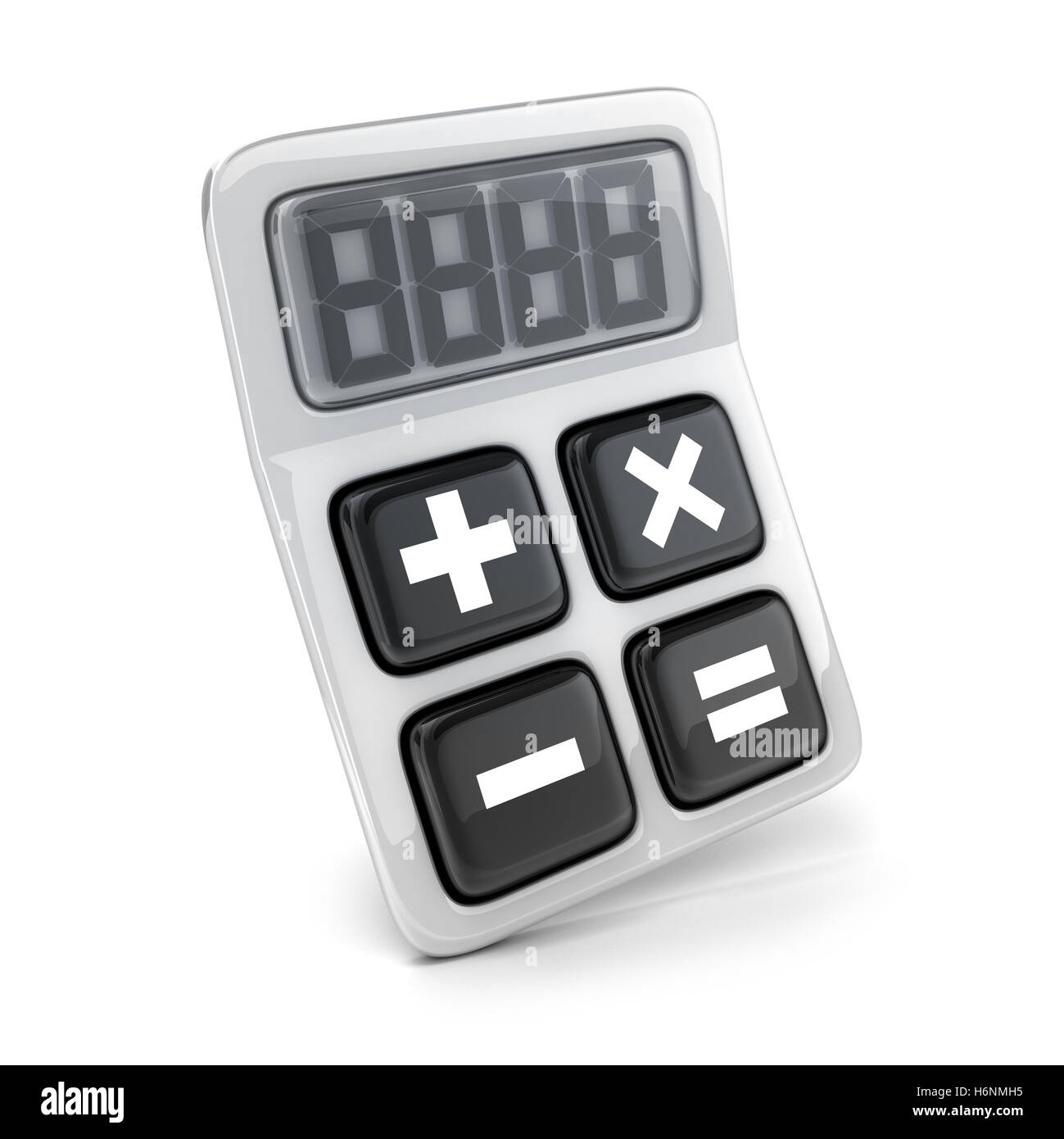 Abstrakte ein Rechner auf weißen Backdround (durchgeführt in 3D-Rendering) Stockfoto