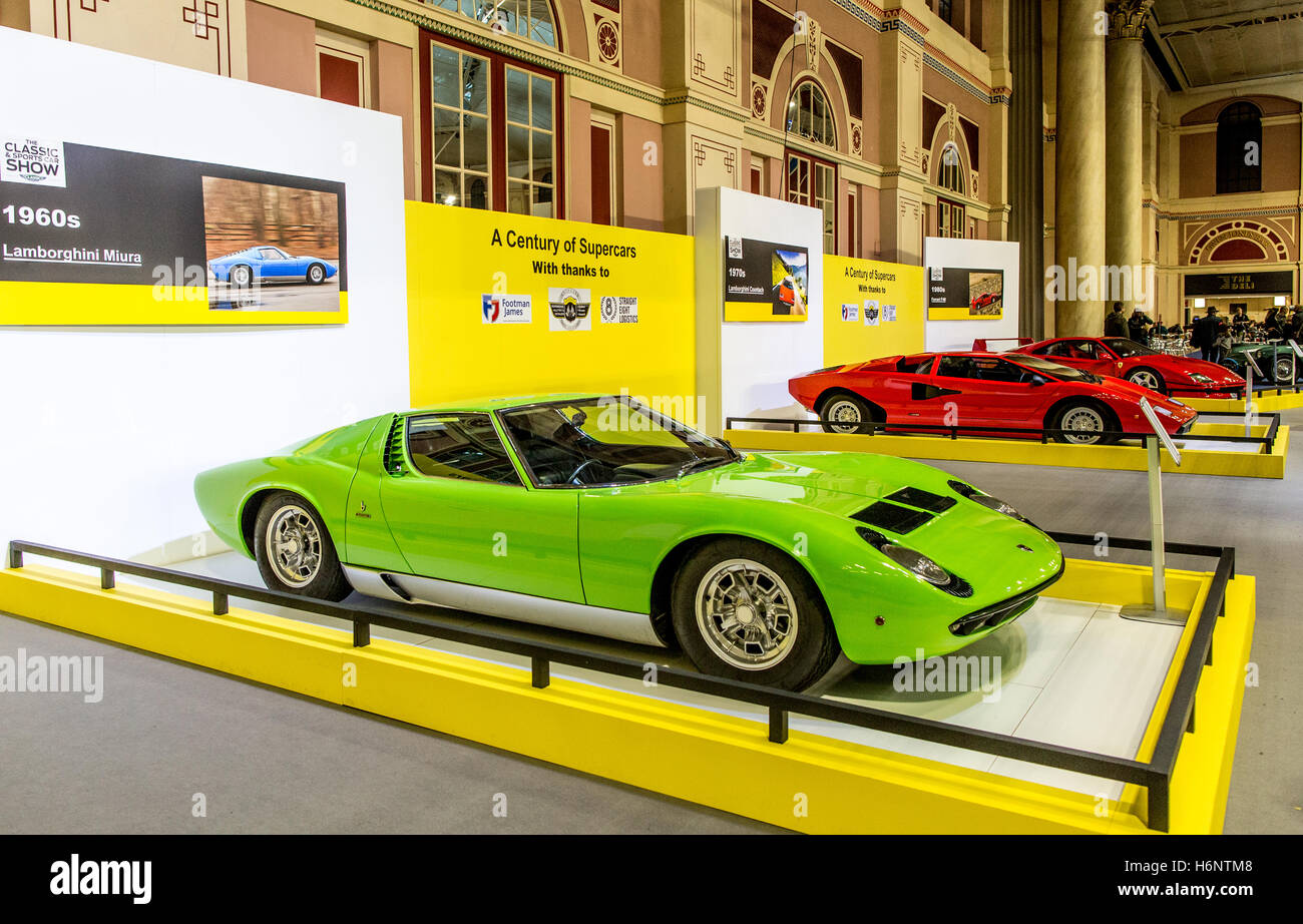 Lamborghini Muira an der Classic Car Show Alexander Palace London 2016 Stockfoto
