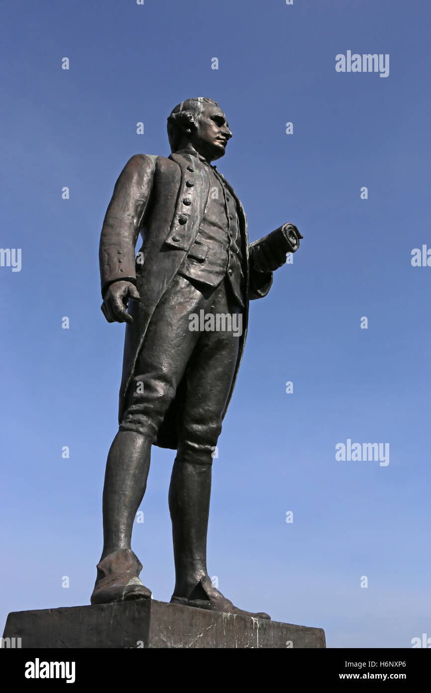 Captain Cook-Statue Stockfoto