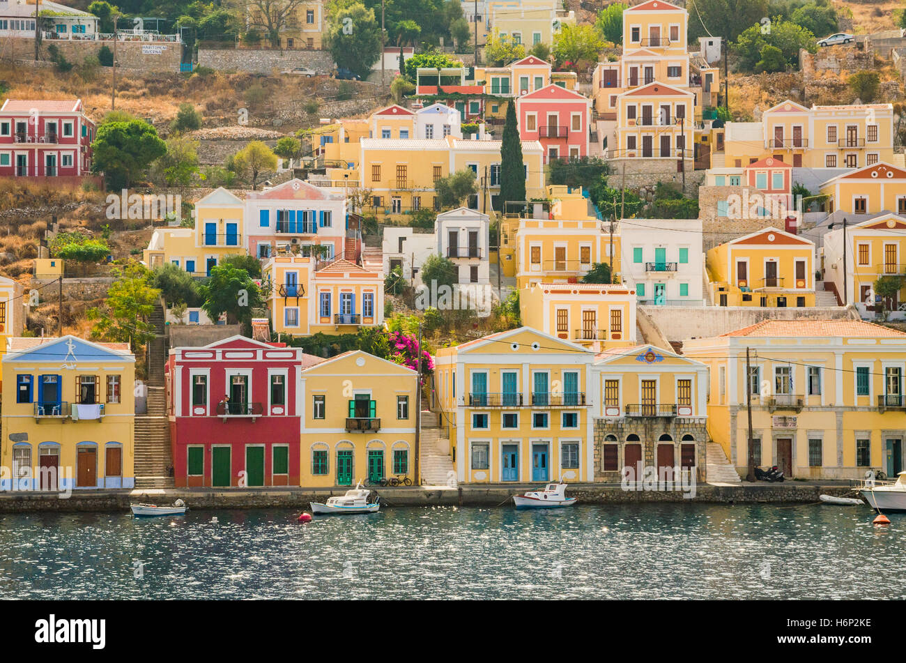 Panormitus Kloster, Symi - Griechenland Stockfoto