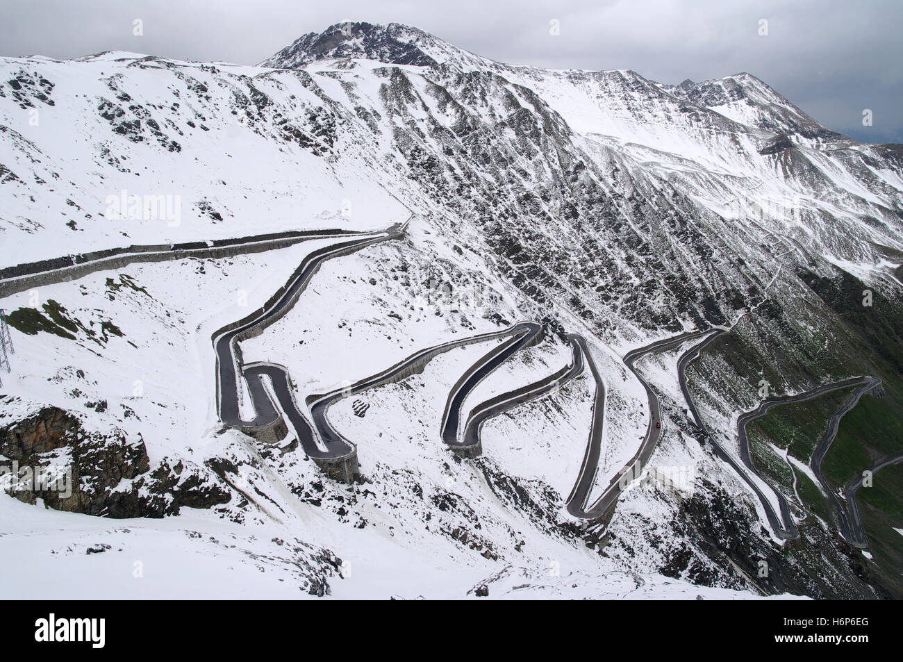 Stilfser Joch, Straße, südlichen Tirol Stockfoto