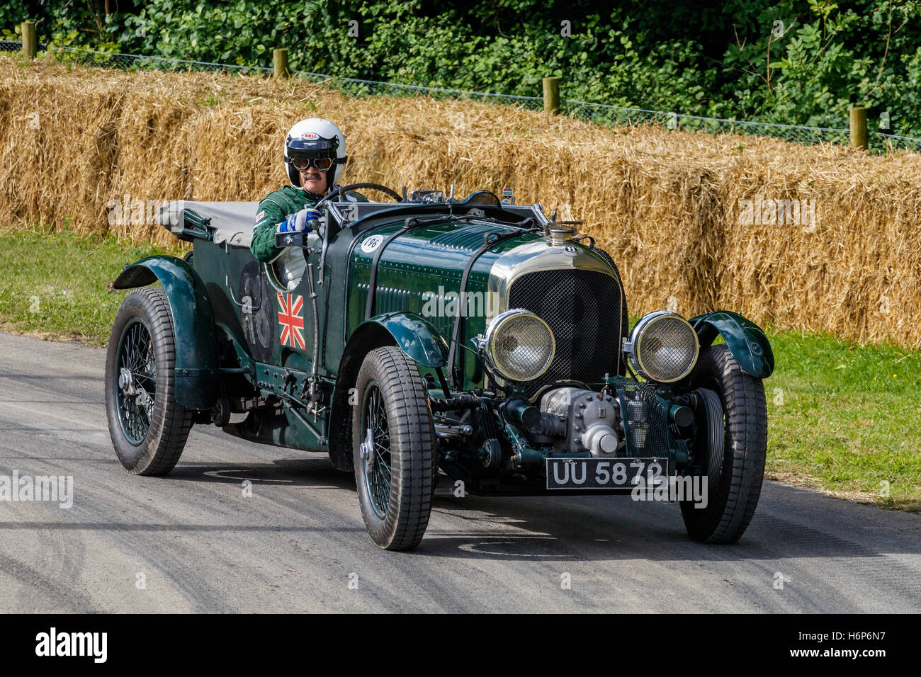 1929 Bentley 4,5 Liter Supercharged "Birkin-Blower", Fahrer Richard Charlesworth, 2016 Goodwood Festival of Speed, Sussex, UK. Stockfoto