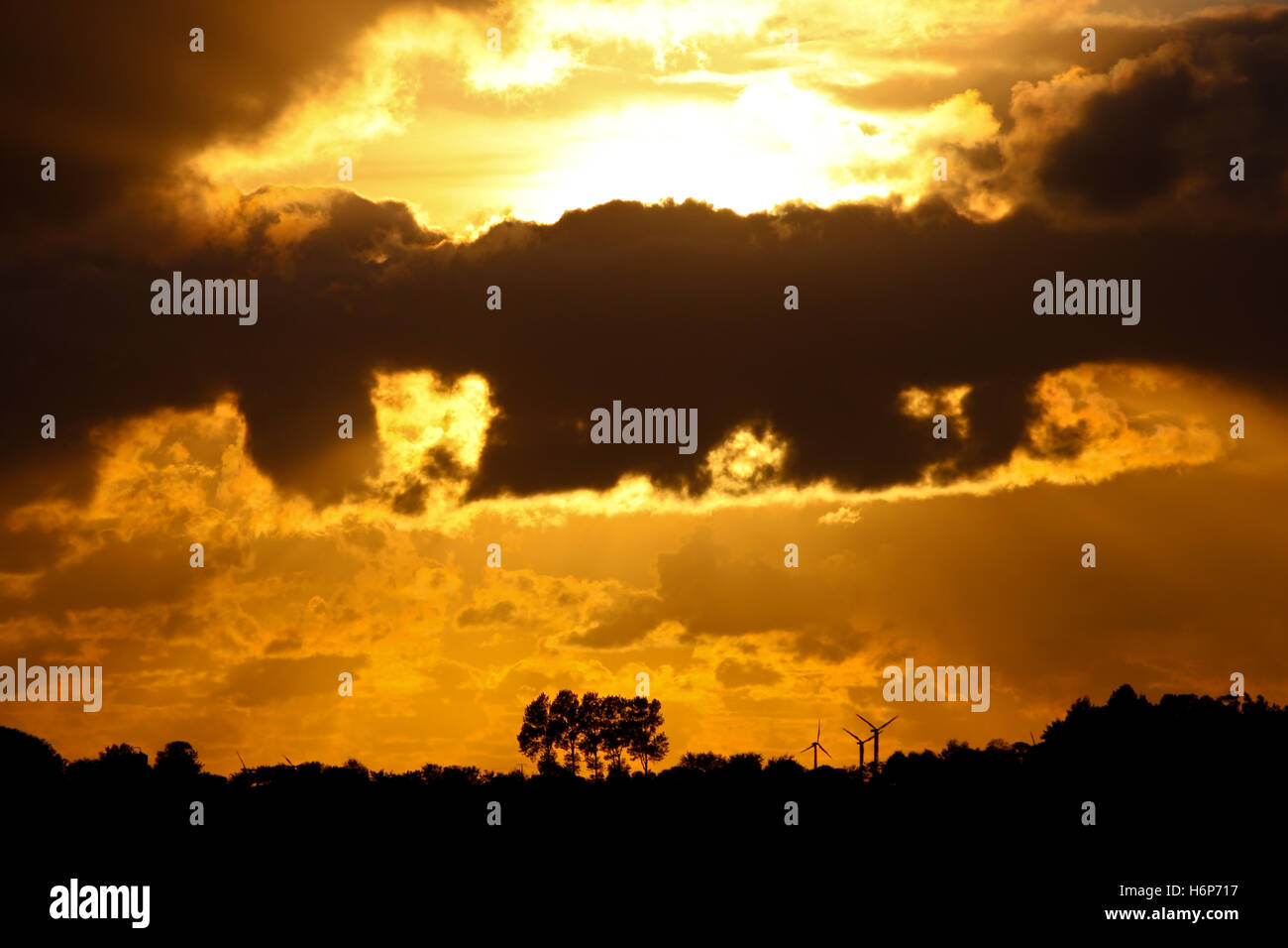 ein Tag geht zu einem Ende ii Stockfoto