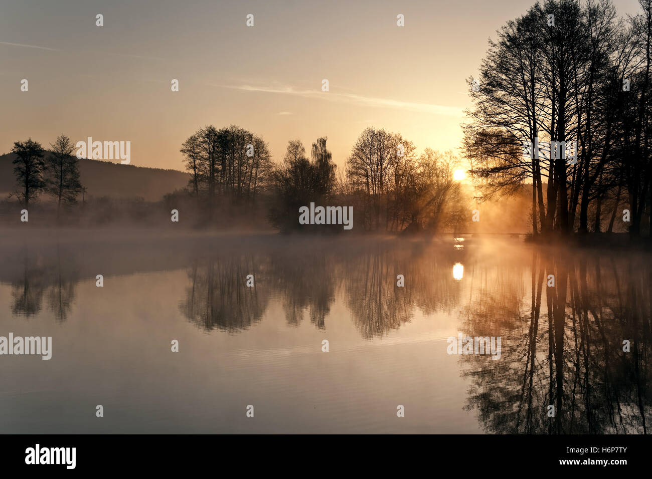 Stille am Morgen Stockfoto