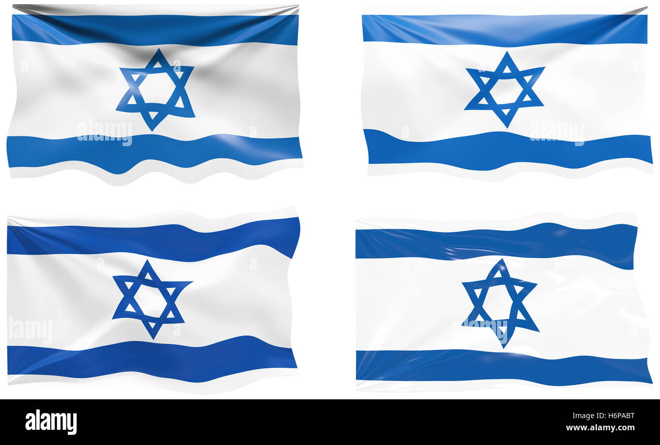 Emblem Abbildung kennzeichnen Material Medikament Anästhesie süchtig machende Droge Israel national Land Nation Stoff patriotischen Patriotismus Stockfoto