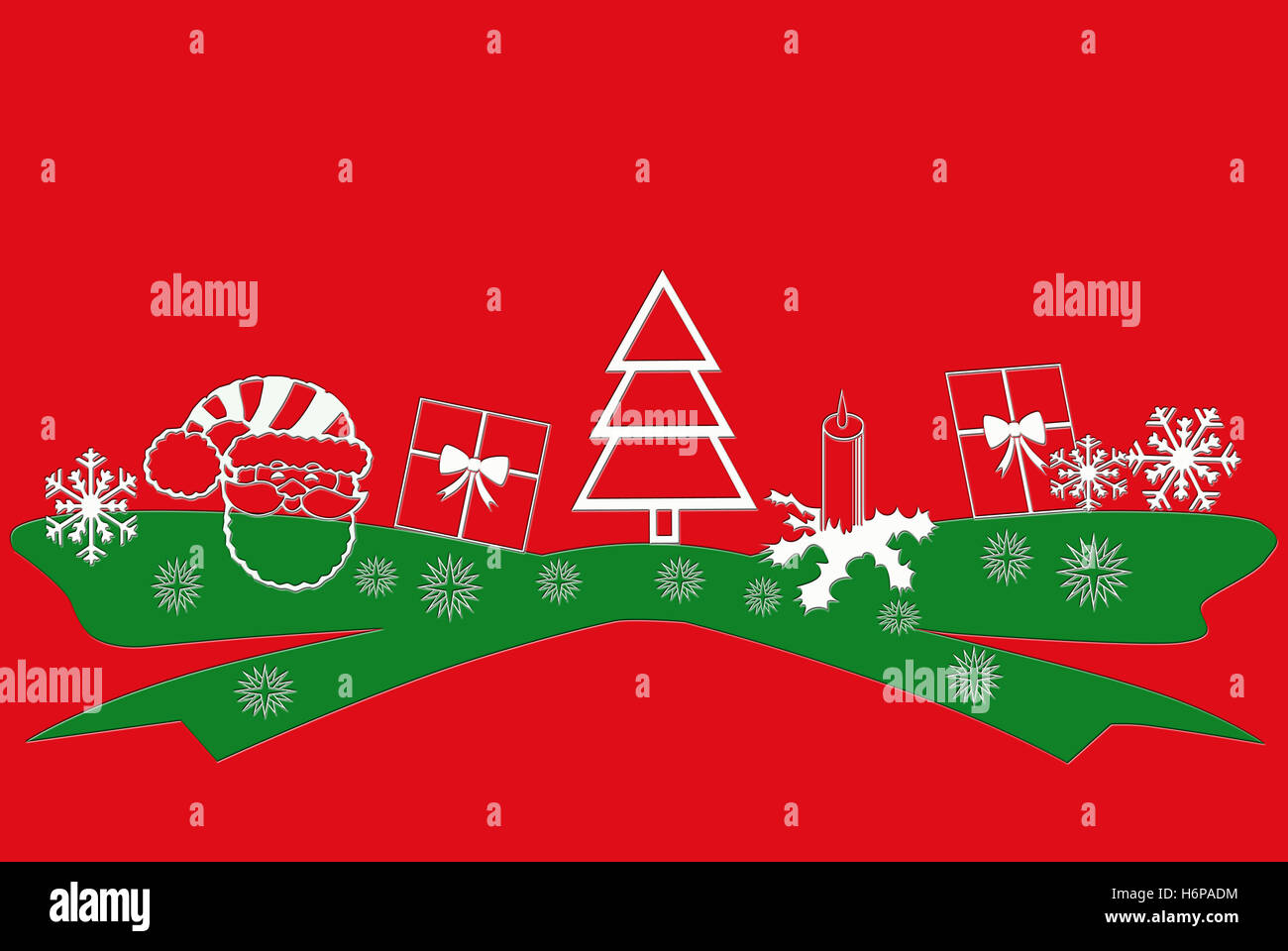 Weihnachtskarte Stockfoto