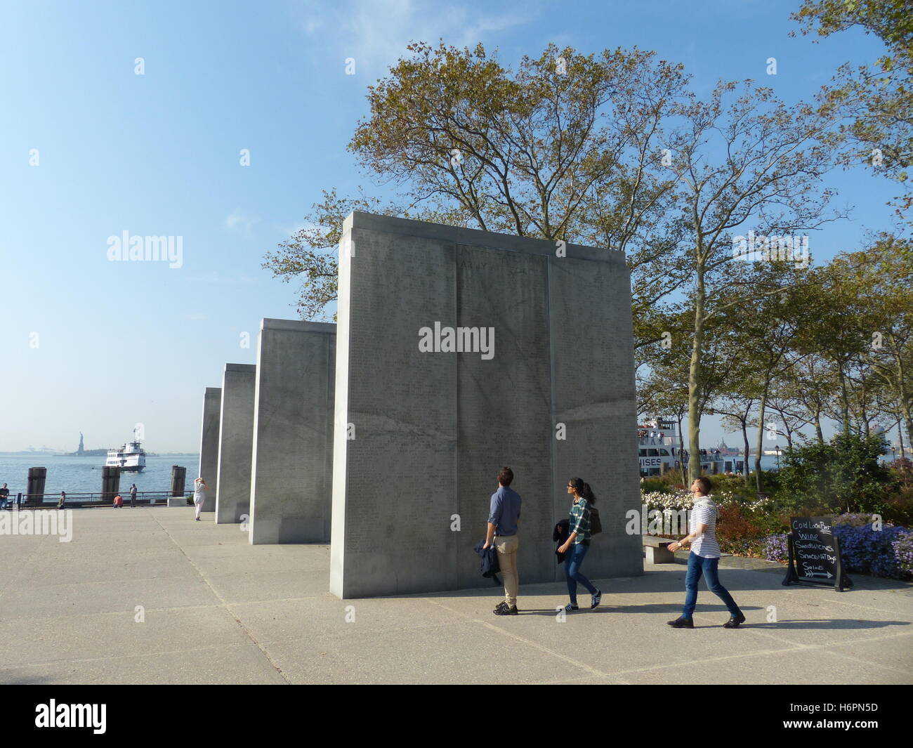 US-Küstenwache Denkmal, Battery Park, NY Stockfoto