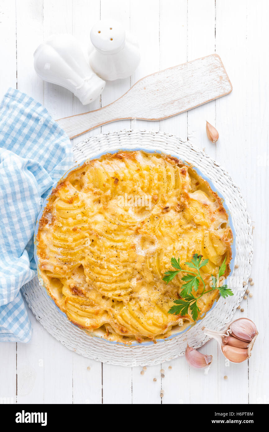 Kartoffel-gratin Stockfoto