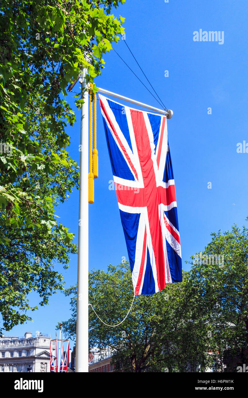 Die Union Flagge in der Mall, London, UK, während der 2012 Jubiläum Stockfoto