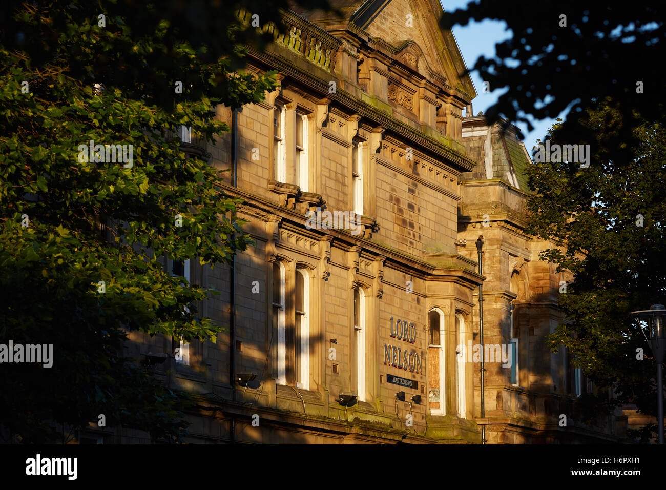 Lord Nelson Lancashire Inn Pub Pub Wirtshaus Freibier Ale Alkohol Spirituosen trinken Wasserloch Gebäude betrunken Markt str Stockfoto