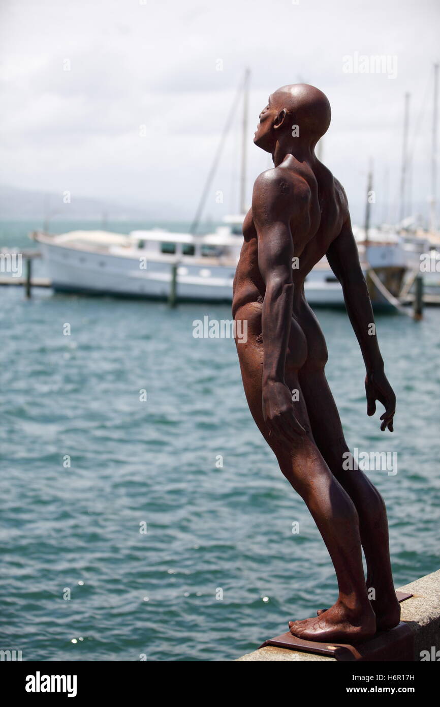 Statue in Wellington, Neuseeland Stockfoto