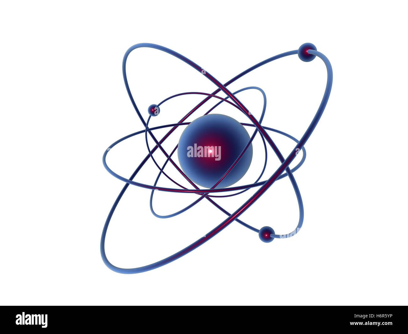 Ausbildung Grafik Wissenschaft Energie macht Strom Strom Spin Abbildung dynamische Atom Kreis digitale Mechanik Stockfoto