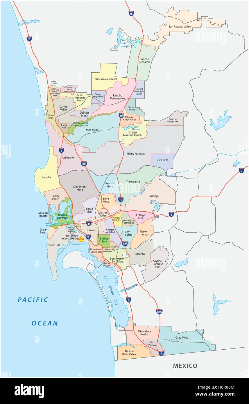 San Diego Karte