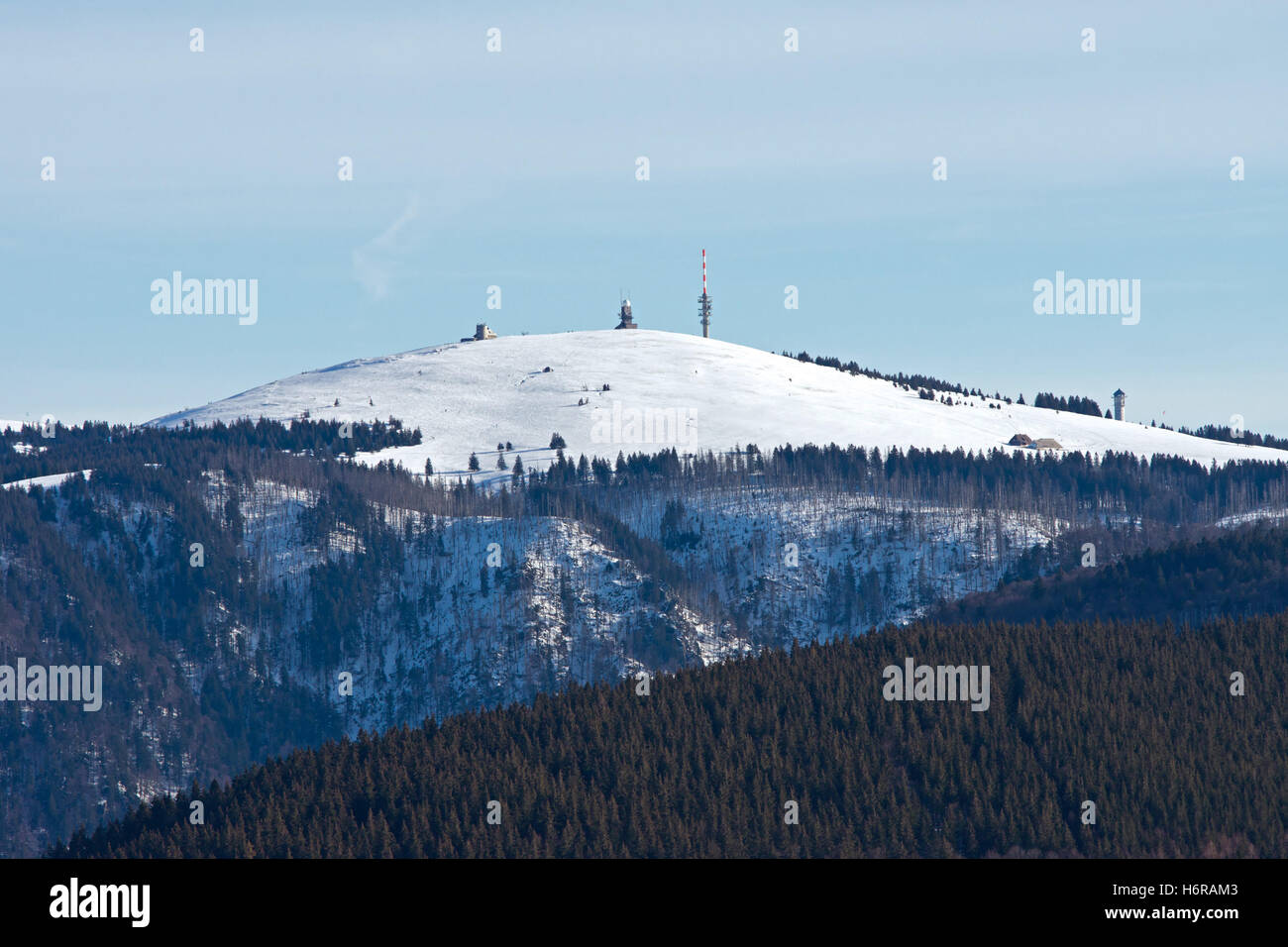 der Feldberg im winter Stockfoto