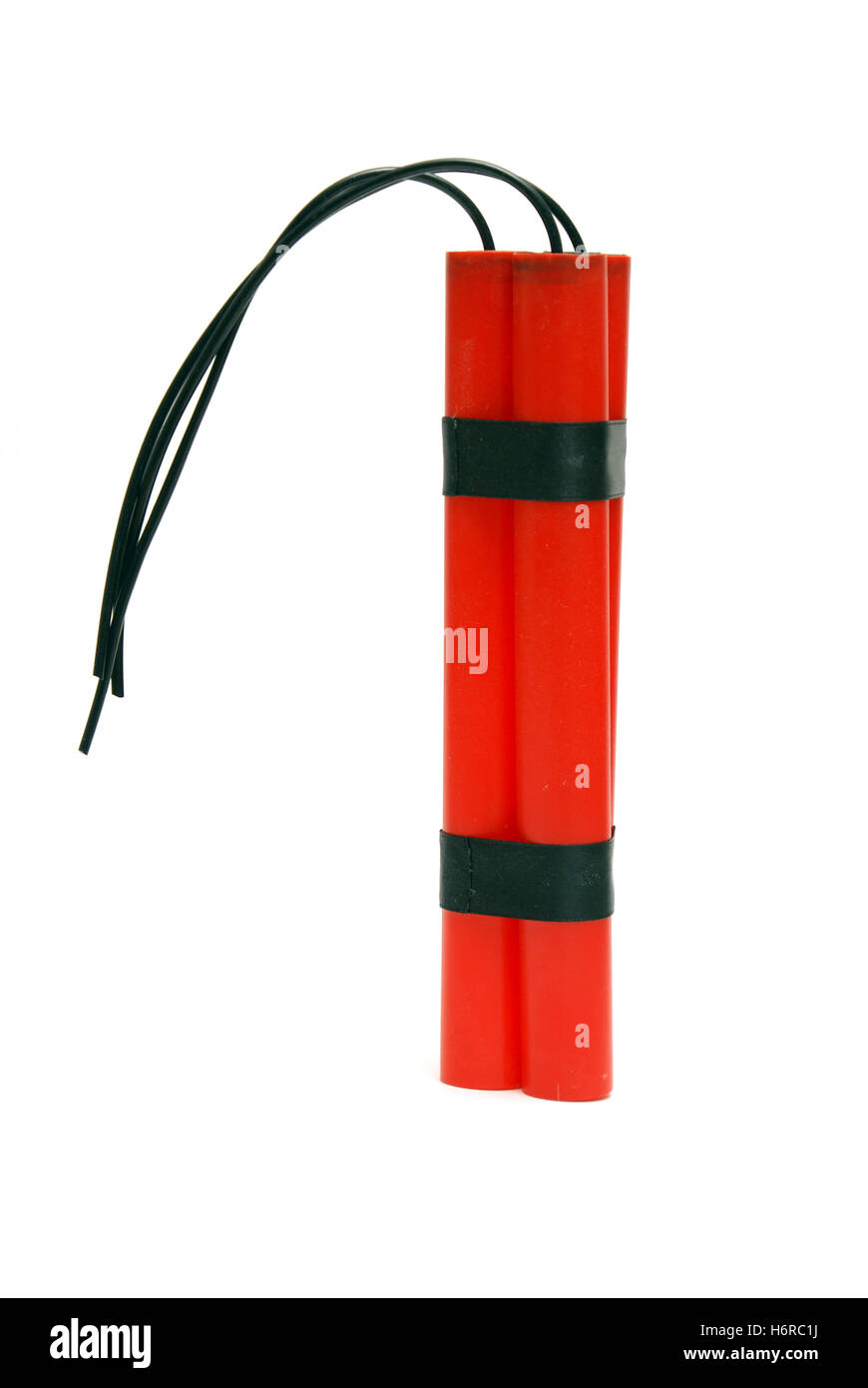 Gefahr, isoliert Risiko neue Energie macht Strom Strom Pyrotechnik Knall Zerstörung Munition Bombe Warnung bundle Stockfoto
