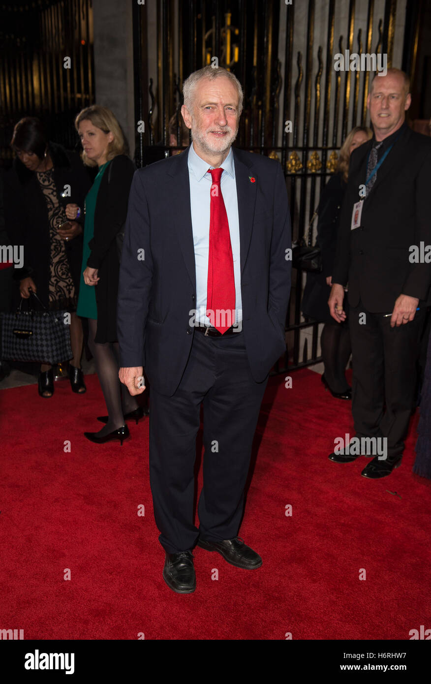 London, UK. 31. Oktober 2016. Jeremy Corbyn besucht die Pride Of Britain Awards im Grosvenor House Hotel am 31. Oktober 2016 in London, England. Stockfoto