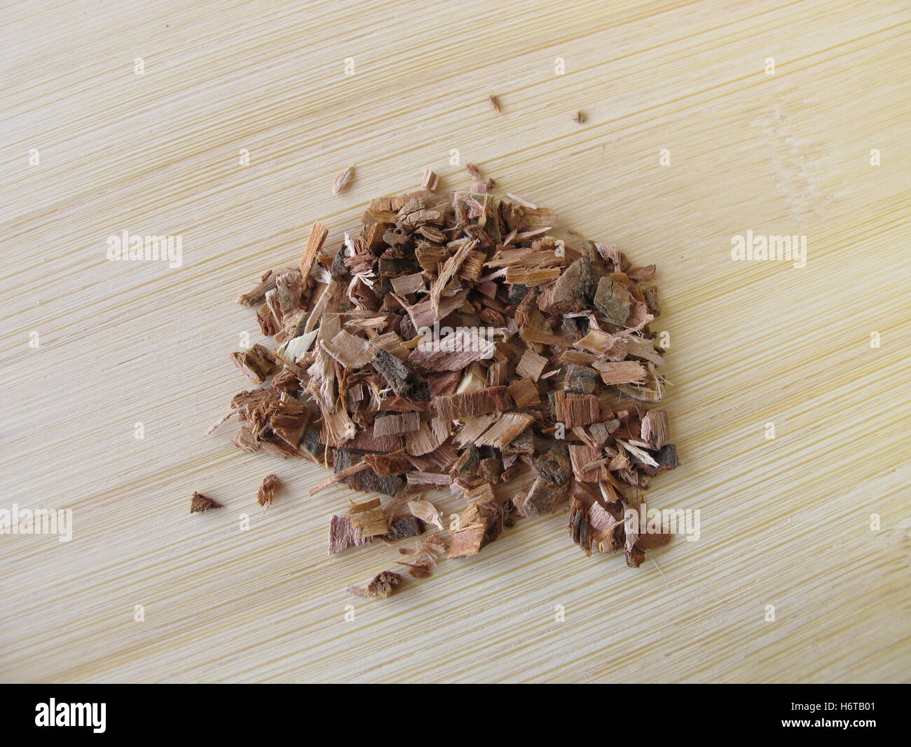 Weidenrinde, Cortex salicis Stockfoto