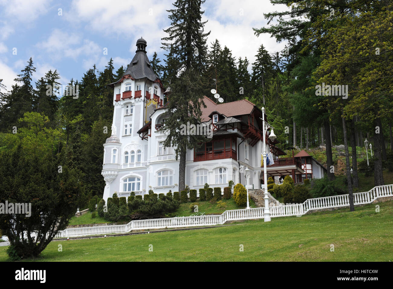 Wellnesshotel in marienbad Stockfoto