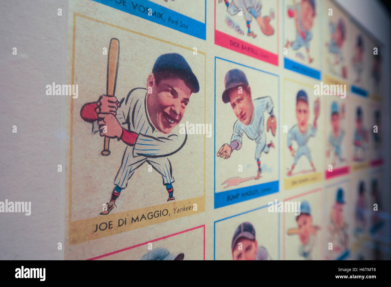 "Das goldene Zeitalter des Baseballs" bei Christies Inc. Auction House, New York City Stockfoto