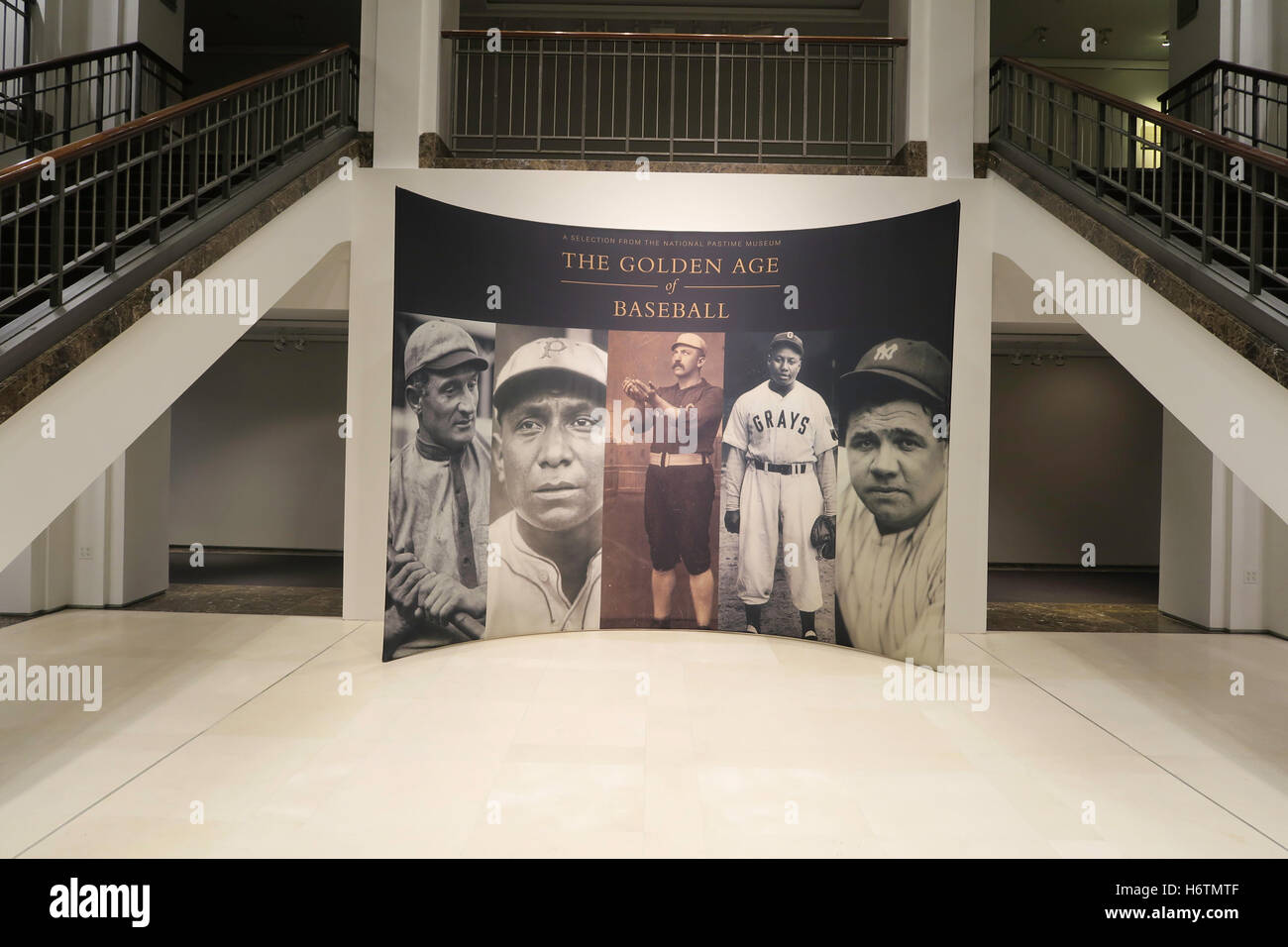 "Das goldene Zeitalter des Baseballs" bei Christies Inc. Auction House, New York City Stockfoto