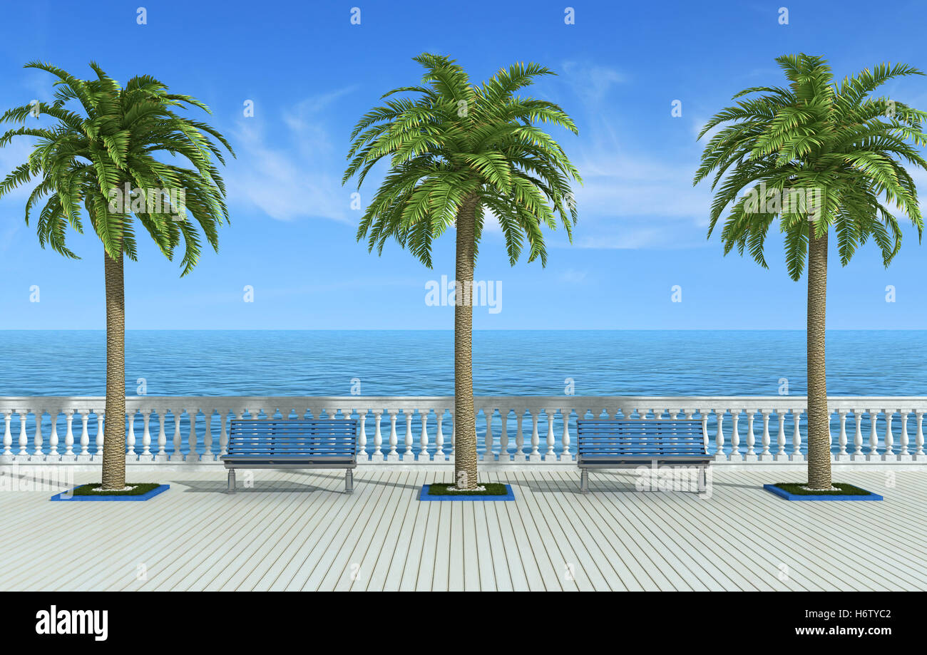 blaue Reisen Baum Stein Urlaub Urlaub Urlaub Urlaub Spalten Sonnenlicht horizontalen Geländer Bauart cloud Stockfoto
