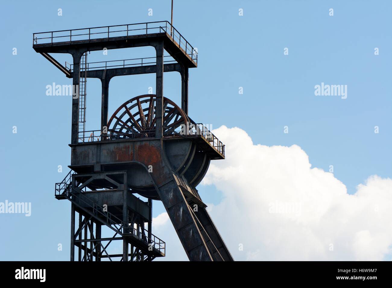 Turm der Zeche in hamm Stockfoto