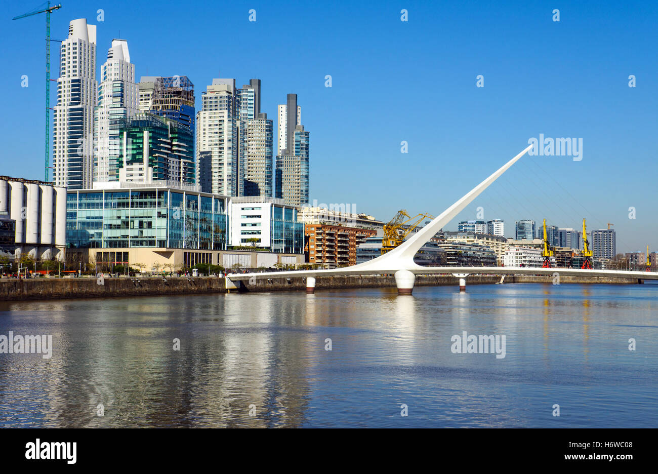 Puerto Madero in Buenos Aires Stockfoto