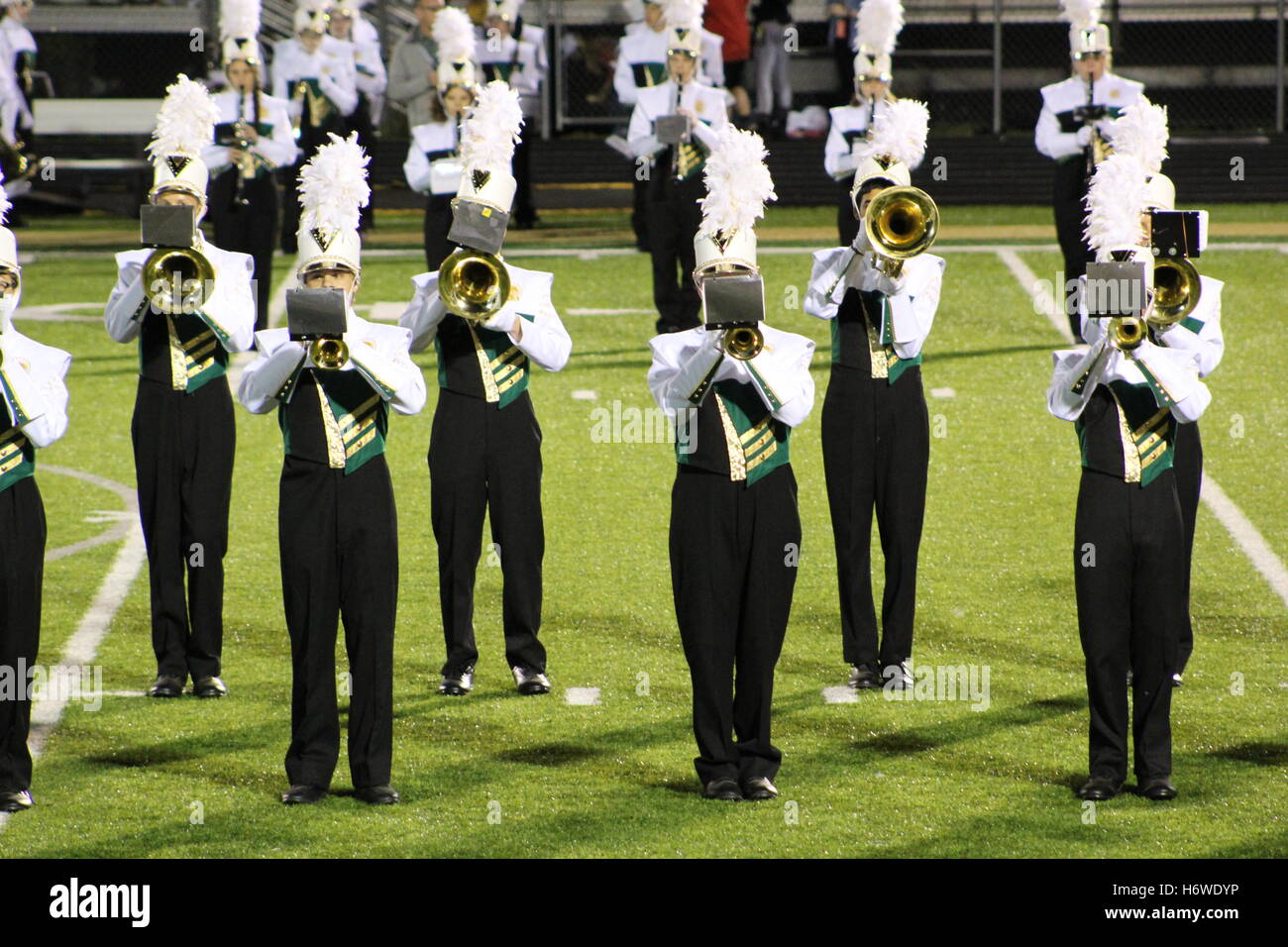 Iowa City West Hight School marching band Stockfoto
