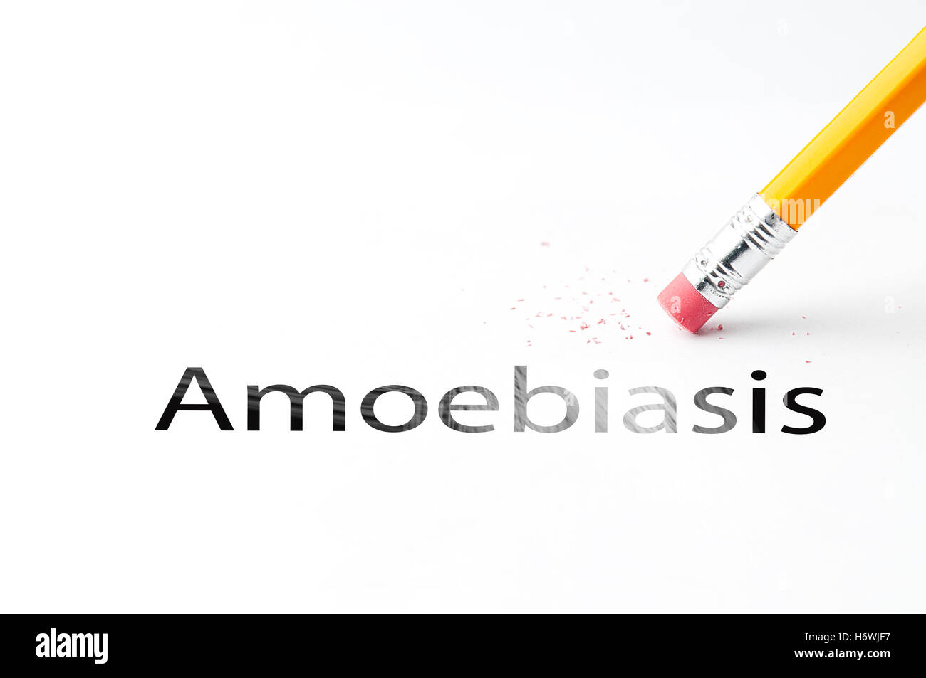 Bleistift mit Radiergummi Stockfoto