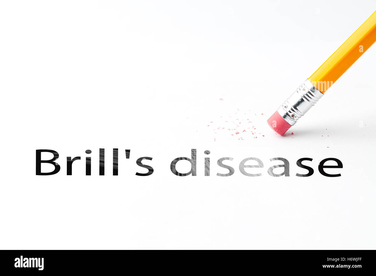 Bleistift mit Radiergummi Stockfoto