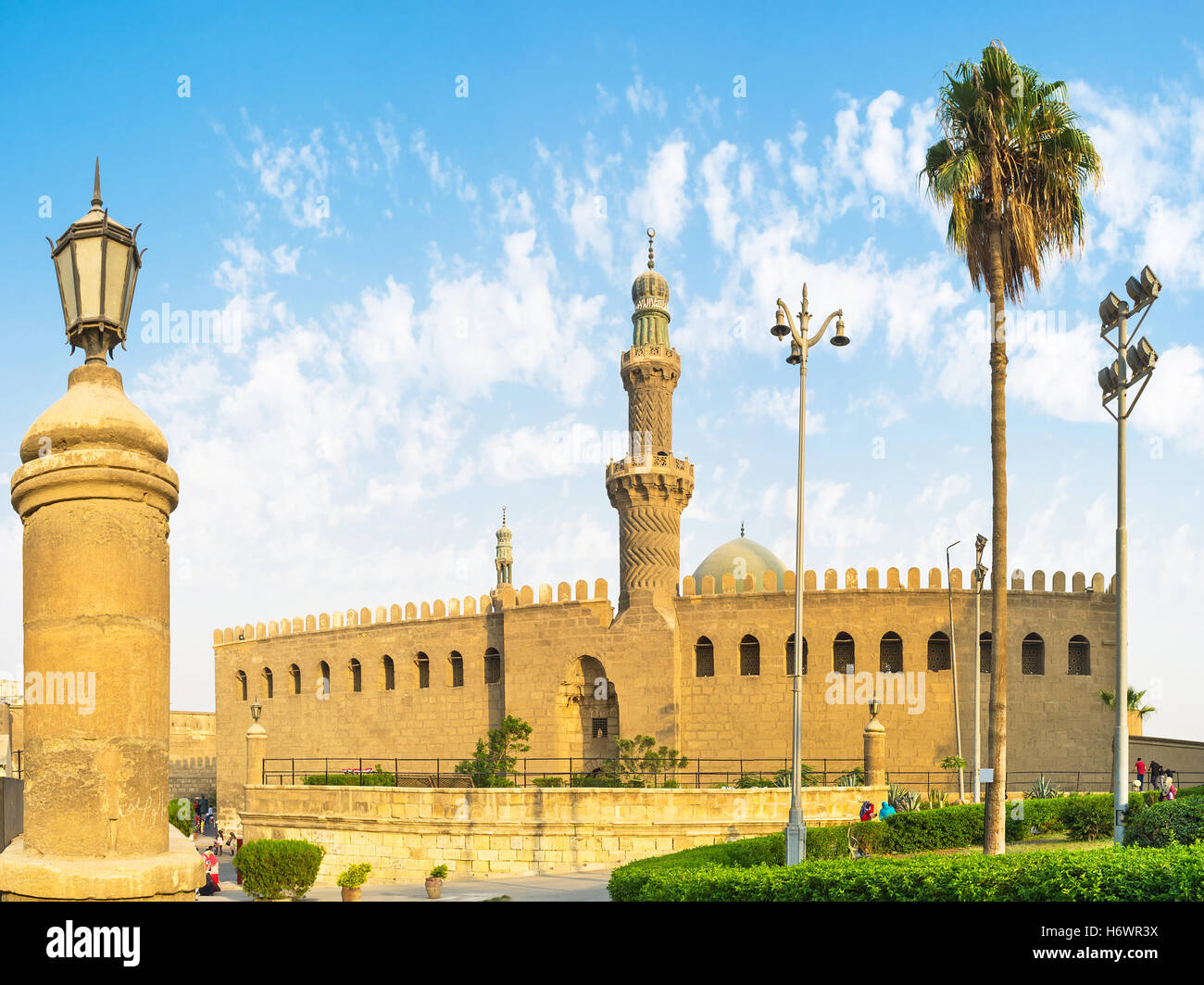 Al-Nasr Muhammad Moschee ist die Perle der Zitadelle des Saladin, Kairo, Ägypten. Stockfoto