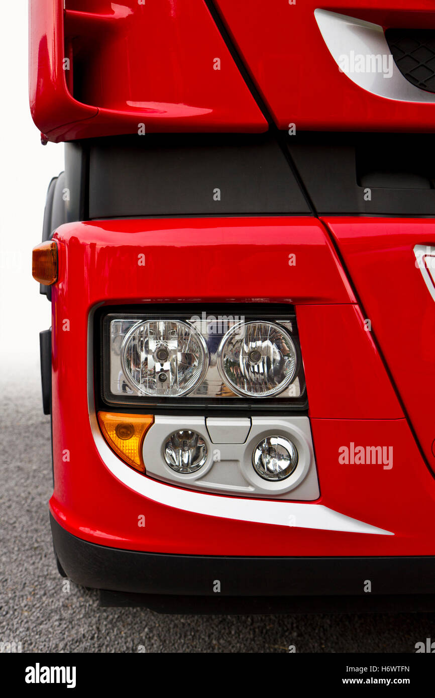 rote LKW Stockfoto