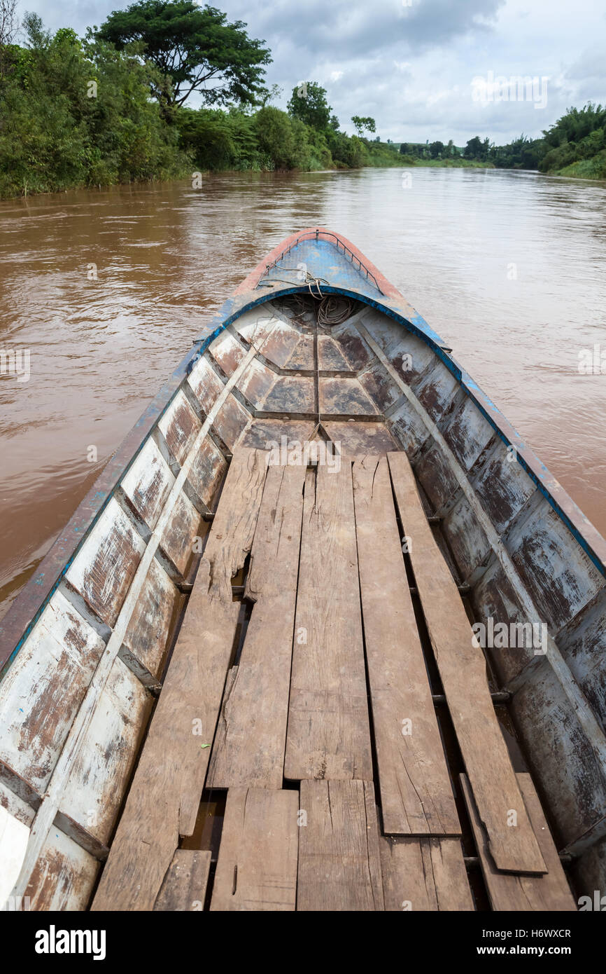 Der Fluss bildet die Grenze zwischen Thailand und Myanmar in Nordthailand Stockfoto