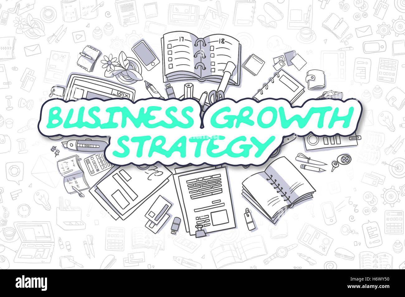 Wachstum der Geschäftsstrategie - Business-Konzept. Stockfoto