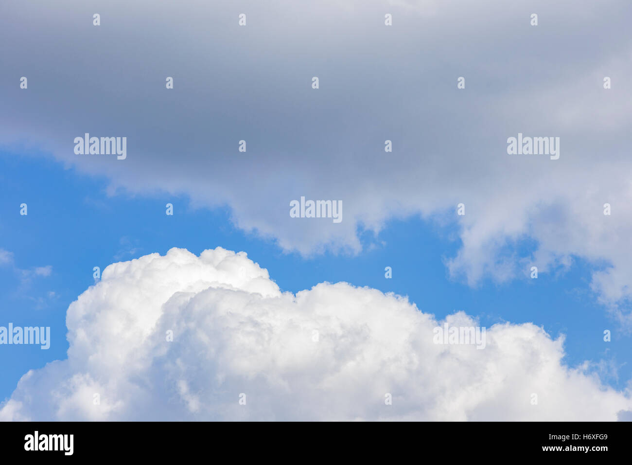 Cumulus-Wolken-Bildung. Stockfoto