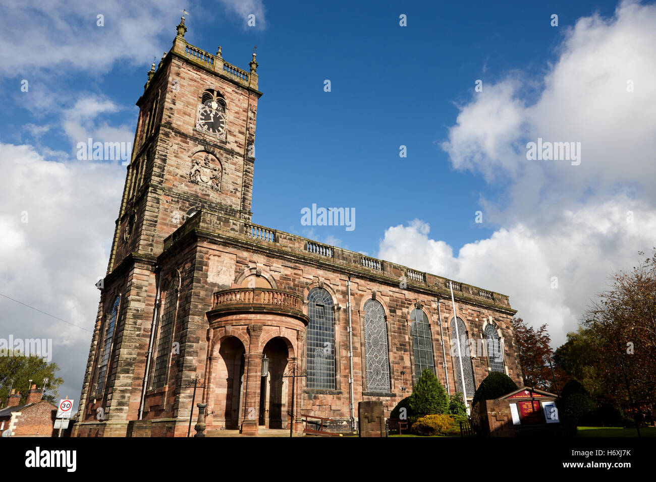 St. Alkmunds Kirche Whitchurch England uk Stockfoto