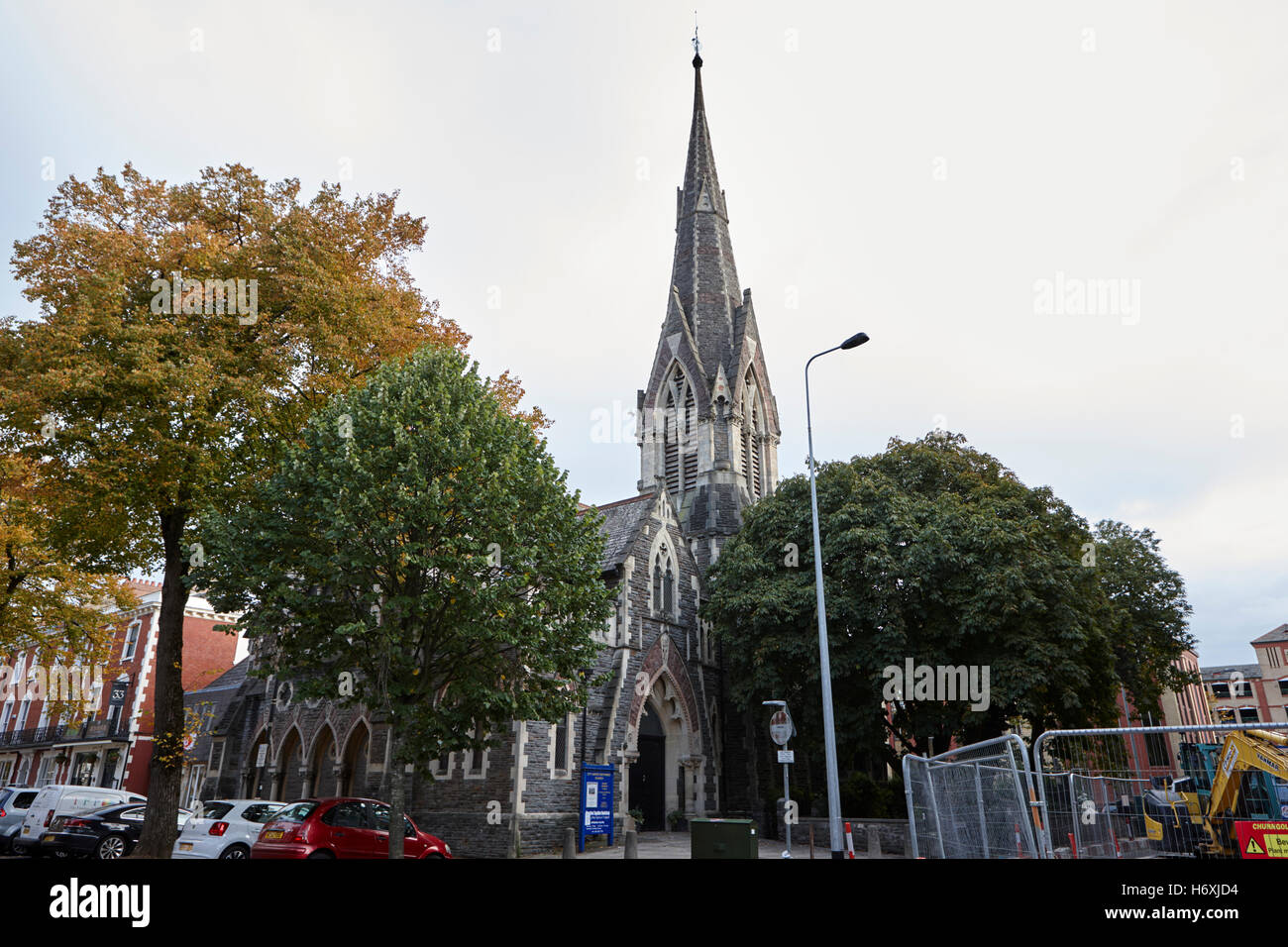 City Vereinigte Reformierte Kirche Cardiff Wales Großbritannien Stockfoto