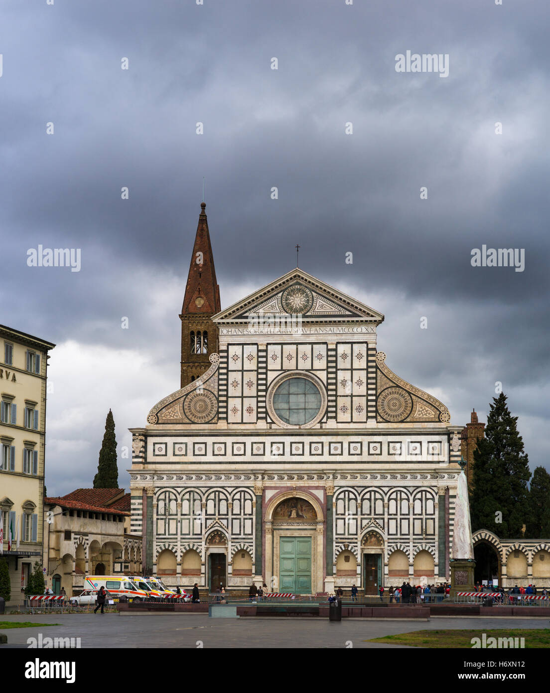 Basilika Santa Maria Novella in Florenz, Italien Stockfoto