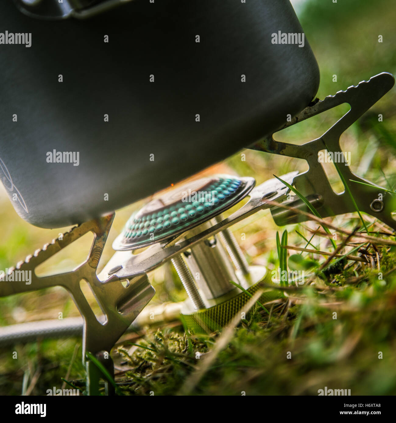 Im freien Kochen Ausrüstung Stockfoto